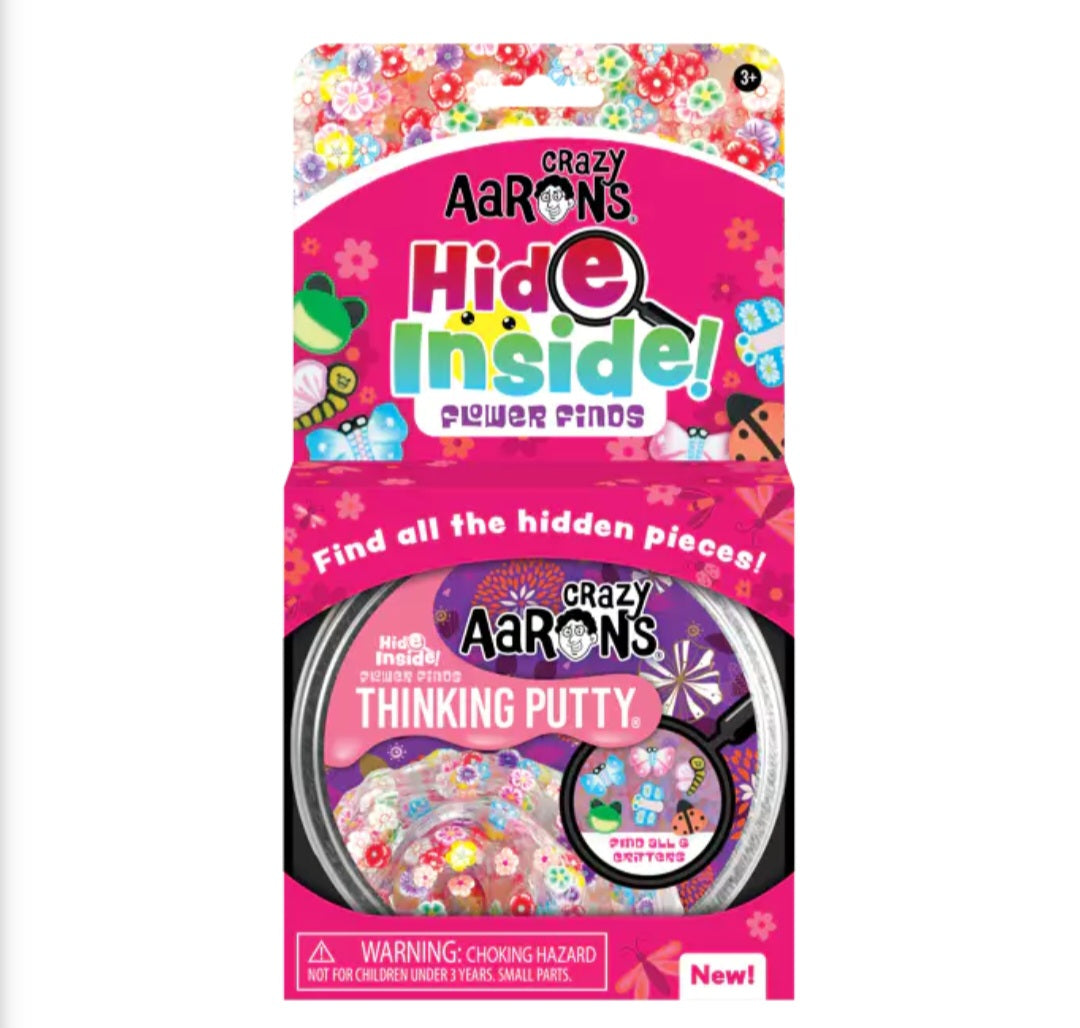Crazy Aaron's Thinking Putty Hide Inside Flower Finds
