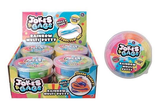 Jokes & Gags Rainbow Multi Putty